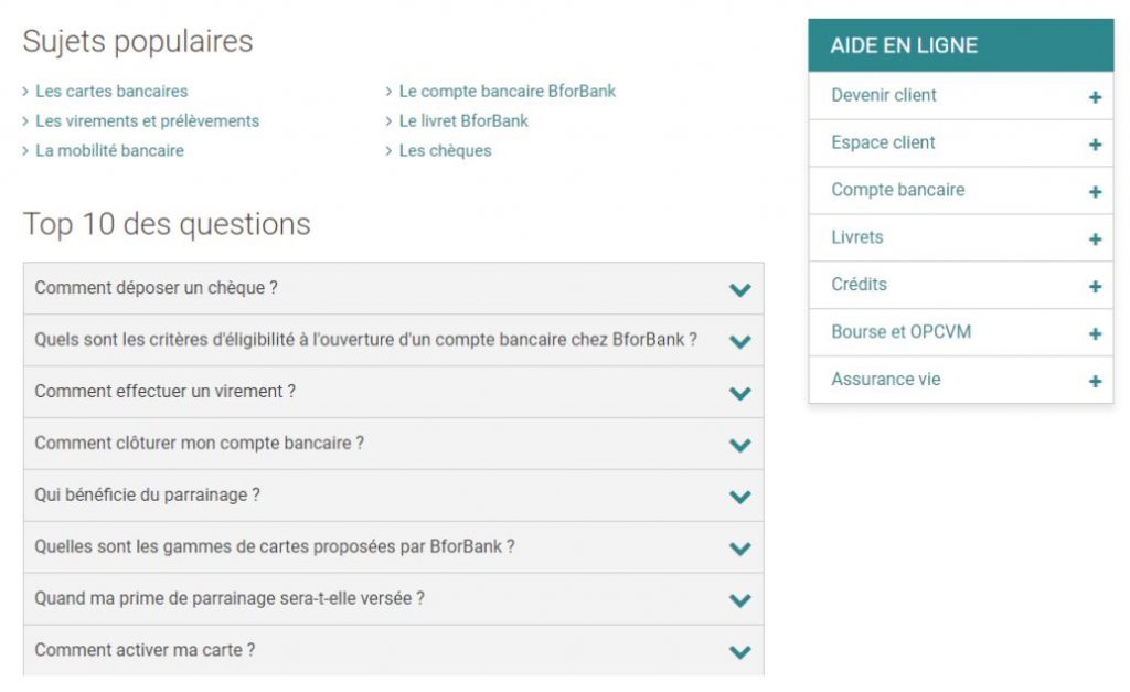 Bforbank Support Client