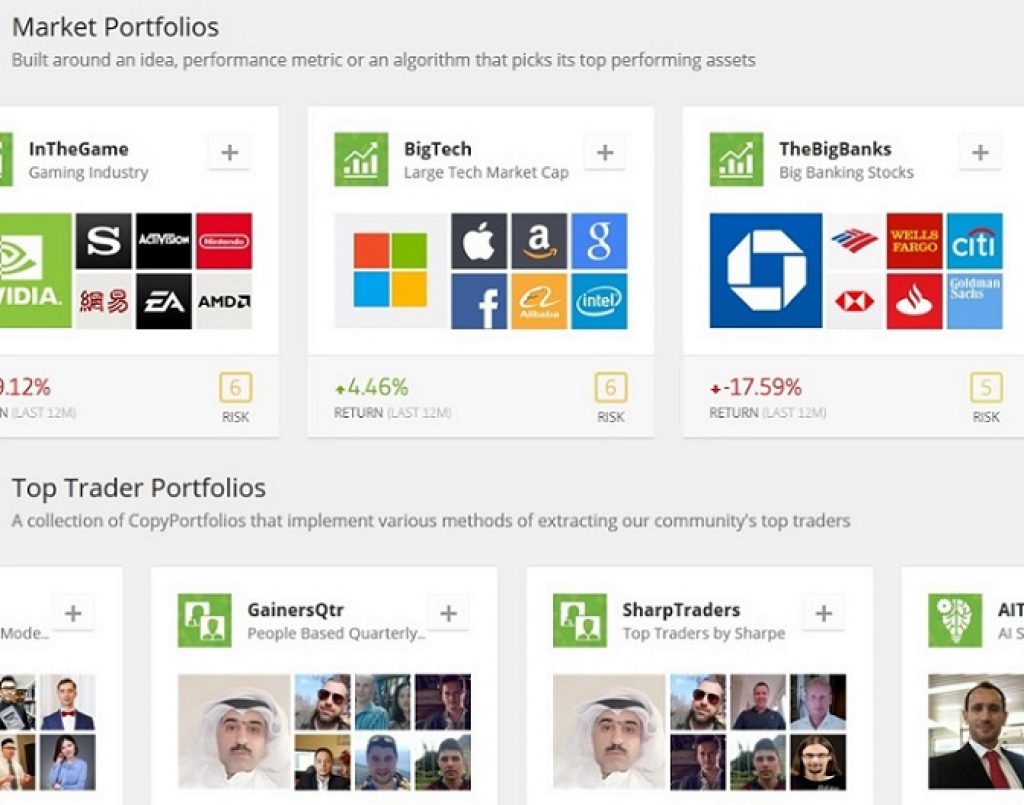 eToro - CopyPortfolios