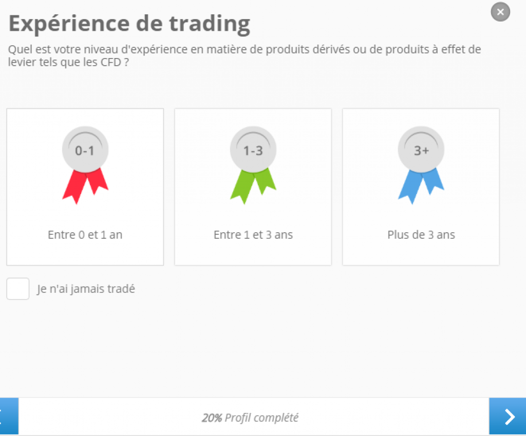 eToro - experience de trading