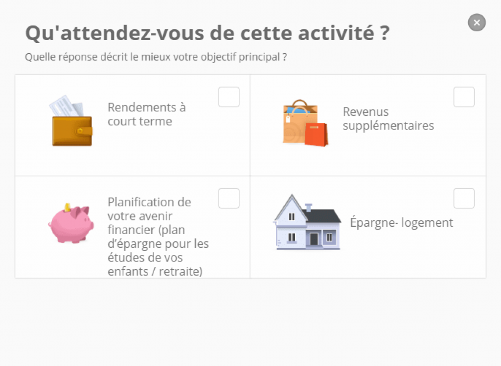 eToro - objectifs d’investissement