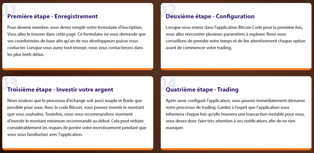 Bitcoin Code - Ouverture de compte